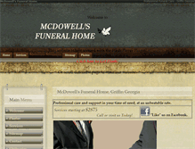 Tablet Screenshot of mcdowellfuneralhome.org